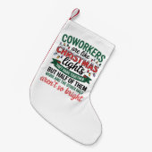 Petite Chaussette De Noël Coworkers Are Like Christmas Lights Funny Office (Devant (Accrochage))