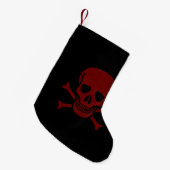 Petite Chaussette De Noël Crâne et os (Devant (Accrochage))