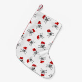 Petite Chaussette De Noël Crânes #1 de pirate de vacances (Devant (Accrochage))