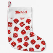 Petite Chaussette De Noël Craps Red Dice Casino à thème (Devant)