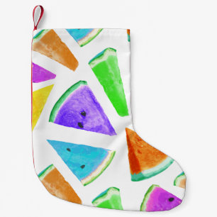 Petite Chaussette De Noël Création du Motif de pastèque 6