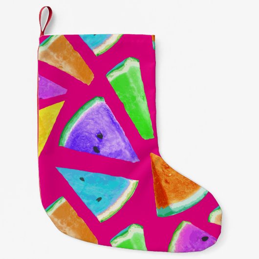 Petite Chaussette De Noël Création du Motif de pastèque 9 (Devant)