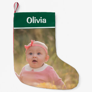 Petite Chaussette De Noël Créez Votre Propre Nom de Photo