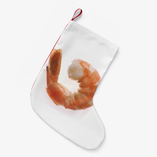 Petite Chaussette De Noël Crevette cuite (Devant (Accrochage))