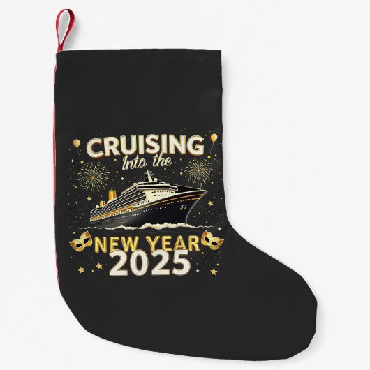 Petite Chaussette De Noël Croisière dans le Nouvel An 2025 croisière en fami (Devant)