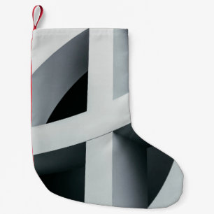 PETITE CHAUSSETTE DE NOËL CROIX BLANCHE RONDE