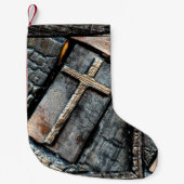 Petite Chaussette De Noël Croix de la protection (Devant)