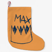 Petite Chaussette De Noël Croquis max. et couronne (Devant)