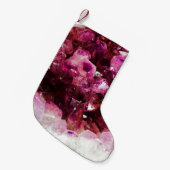 Petite Chaussette De Noël Cryaméthyste minéral pourpre (Devant (Accrochage))