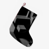 PETITE CHAUSSETTE DE NOËL CUBE NOIR (Devant (Accrochage))
