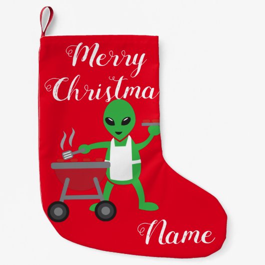 Petite Chaussette De Noël Cuisine barbecue Alien Thunder_Cove (Devant)