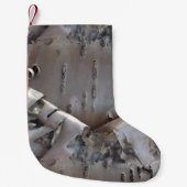 Petite Chaussette De Noël Curly Birch Bark Tree Rustic (Devant)