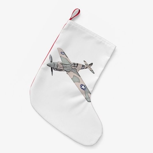 Petite Chaussette De Noël Curtiss P-40 Warhawk (Devant (Accrochage))