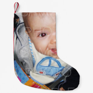 Petite Chaussette De Noël Customisez-la avec votre photo Noël Stocker