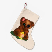 Petite Chaussette De Noël Cute Bear Christmas Stockings (Devant (Accrochage))
