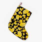 Petite Chaussette De Noël Cute canards en caoutchouc noir (Devant (Accrochage))