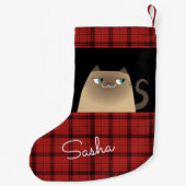 Petite Chaussette De Noël Cute chat (Dos)