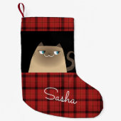 Petite Chaussette De Noël Cute chat (Devant)