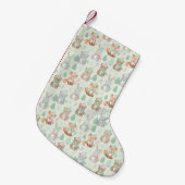 Petite Chaussette De Noël Cute Christmas Animals Seamless Pattern (Devant (Accrochage))