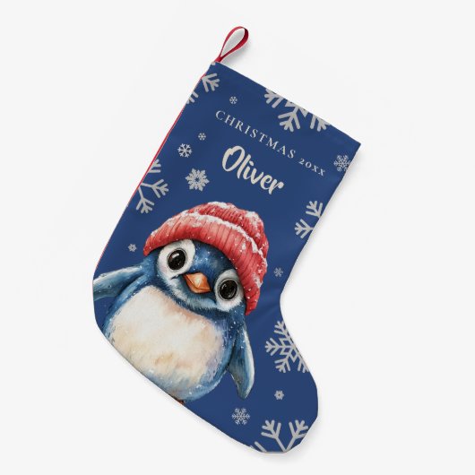 Petite Chaussette De Noël Cute Christmas Penguin (Devant (Accrochage))