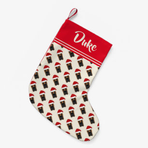 Petite Chaussette De Noël Cute Great Dane Père Noël Motif - Personnalisé