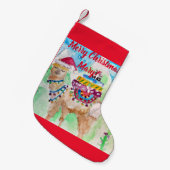 Petite Chaussette De Noël Cute Llama Joyeux Noël Filles Enfants Se Stocker (Devant (Accrochage))