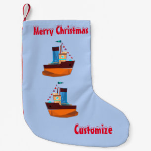 Petite Chaussette De Noël Cute Minuscule remorqueur Thunder-Cove