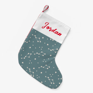Petite Chaussette De Noël Cute Motif Sky Constellation