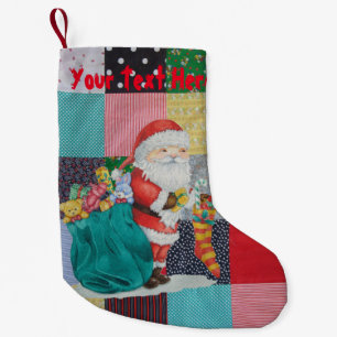Petite Chaussette De Noël Cute père Noël livre des cadeaux de tradition patw