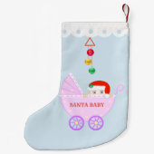 Petite Chaussette De Noël Cute personnalisée Père Noël Baby (Dos)