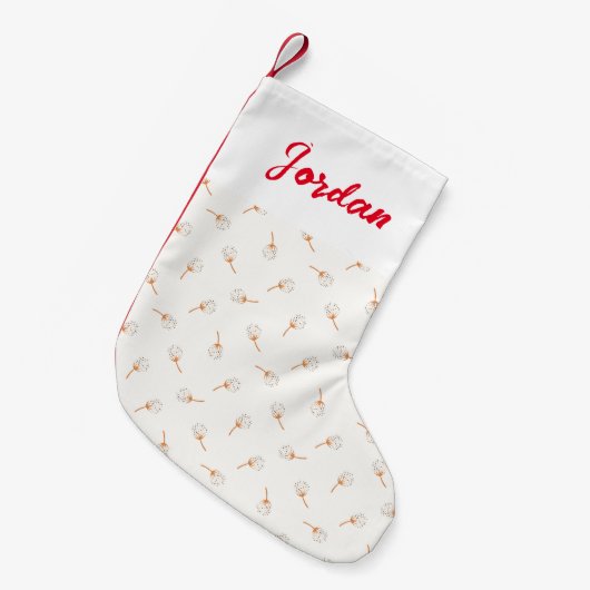 Petite Chaussette De Noël Cute Polka Dot Motif (Devant (Accrochage))