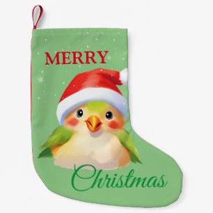 Petite Chaussette De Noël Cute Safari animal oiseau Père Noël Costume de Noë
