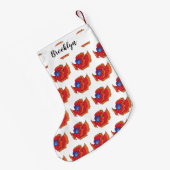Petite Chaussette De Noël Cute Siamese combat poisson betta dessin (Dos (Accrochage))