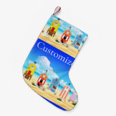 Petite Chaussette De Noël Cute Tiny Beach Shacks Thunder_Cove (Devant (Accrochage))