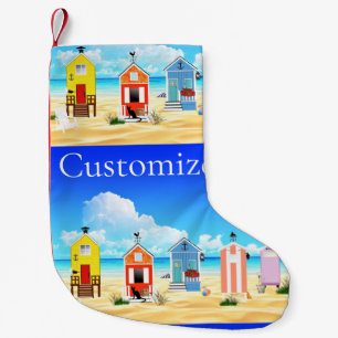 Petite Chaussette De Noël Cute Tiny Beach Shacks Thunder_Cove