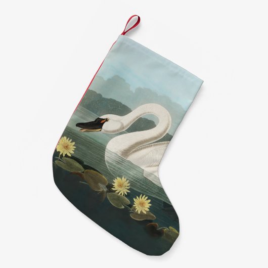 Petite Chaussette De Noël cygne audubon cygnes d'eau blanche (Devant (Accrochage))