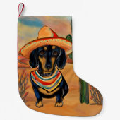 Petite Chaussette De Noël Dachshund (Devant)
