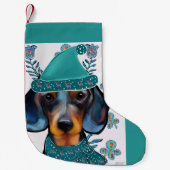 PETITE CHAUSSETTE DE NOËL DACHSHUND (Devant)