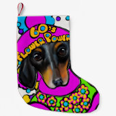 PETITE CHAUSSETTE DE NOËL DACHSHUND  (Devant)