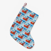 Petite Chaussette De Noël Dachshund Chien en livraison de Noël Camion Neige (Devant (Accrochage))