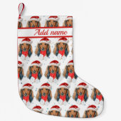 Petite Chaussette De Noël Dachshund Chien race Noël (Devant)