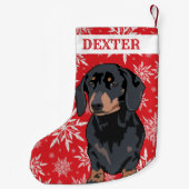 Petite Chaussette De Noël Dachshund Dog (Dos)
