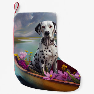 Petite Chaussette De Noël Dalmatien sur une pagaie : Une aventure panoramiqu
