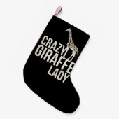 Petite Chaussette De Noël Dame de la girafe folle (Devant (Accrochage))