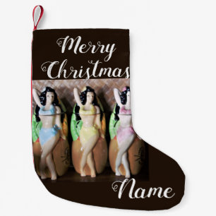 Petite Chaussette De Noël Danseurs Hawaiian Hula Thunder_Cove