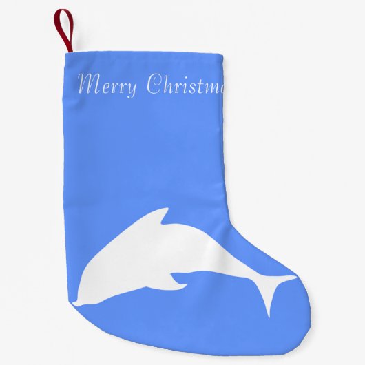 Petite Chaussette De Noël Dauphin de Joyeux Noël (Devant)