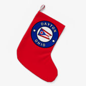 Petite Chaussette De Noël Dayton Ohio (Devant (Accrochage))