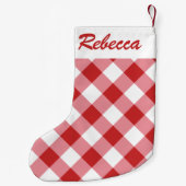 Petite Chaussette De Noël Décor Festif Classique Plaid (Dos)
