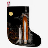 Petite Chaussette De Noël Découverte de navette spatiale et lune (Devant)