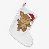 Petite Chaussette De Noël Deer Christma (Devant (Accrochage))